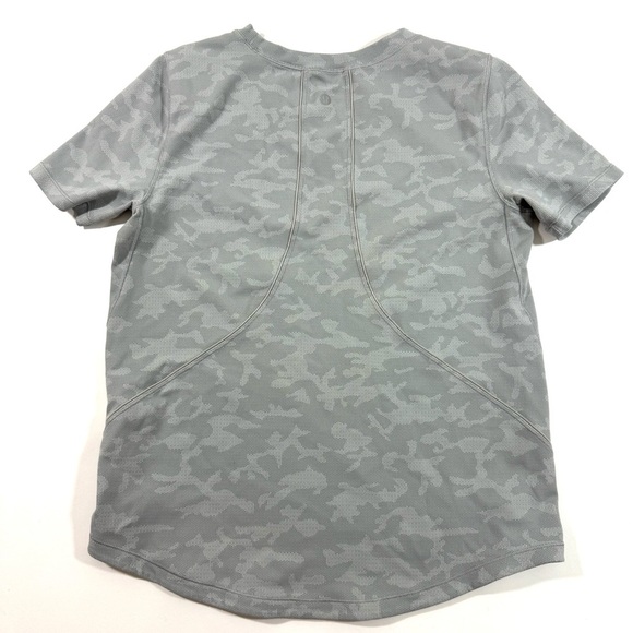 Lululemon Long Distance Short Sleeve Shirt Incognito Camo SSL Silver White - Picture 2 of 5